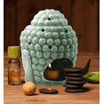 thumbnail image 5 of Mudra Crafts Oil Burner, Candle Warmer, Pistachio Green Buddha Statue Decor for Scented Wax, Fragrance Melt, Essential Oil, 5 of 5