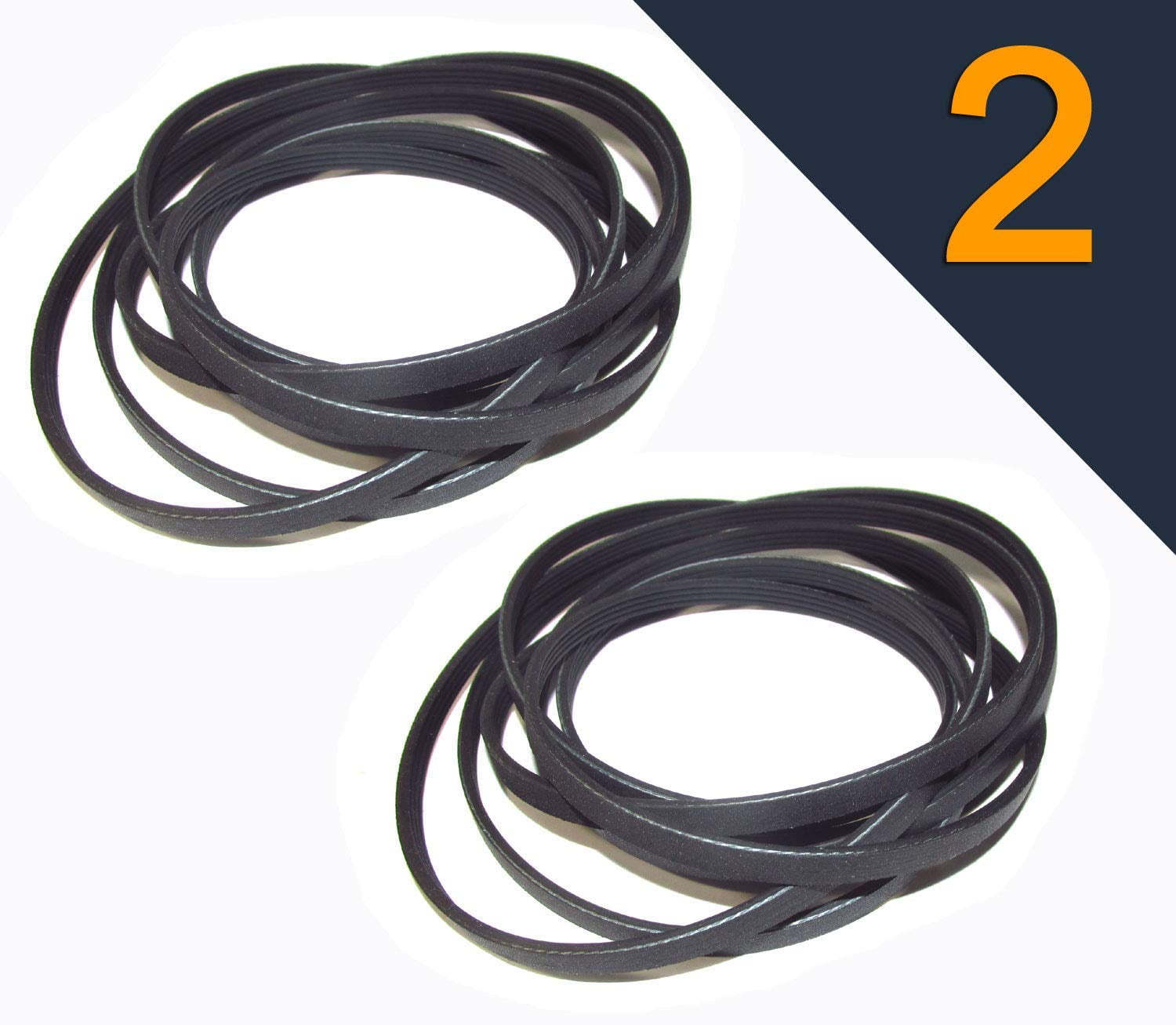 2 PACK PS346995 DRYER BELTS FITS ALL BRANDS 