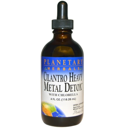 Planetary Herbals  Cilantro Heavy Metal Detox  4 fl oz  118 28 (Best Way To Detox Heavy Metals From Body)
