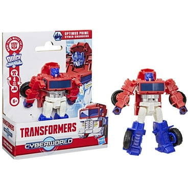 Transformers Toys CYBERWORLD Cyber Changers Optimus Prime Action Figure, 6 
