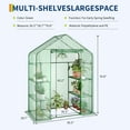 thumbnail image 2 of QinaQin Heavy-Duty Outdoor Walk-In Greenhouse with Durable Pe Cover, Suitable for Plant, Gardening and Seed Germination, 2 of 8