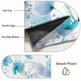 thumbnail image 6 of Spring Flowers Area Rugs 5'x7', Washable Small Throw Rugs for Laundry Room Playroom, Blue Botanical Watercolor Wildflowers Indoor Outdoor Rug Non-Slip Low Pile Carpet Runner Reversible Floor Mats, 6 of 8
