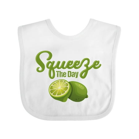 

Inktastic Lime Squeeze The Day Boys or Girls Baby Bib