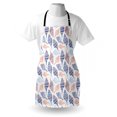 thumbnail image 3 of Ocean Apron Marine Life Themed Abstract Seashells Scallops With Bohemic Prints, Unisex Kitchen Bib Apron with Adjustable Neck for Cooking Baking Gardening, Marigold Navy Blue and Blue, by Ambesonne, 3 of 3