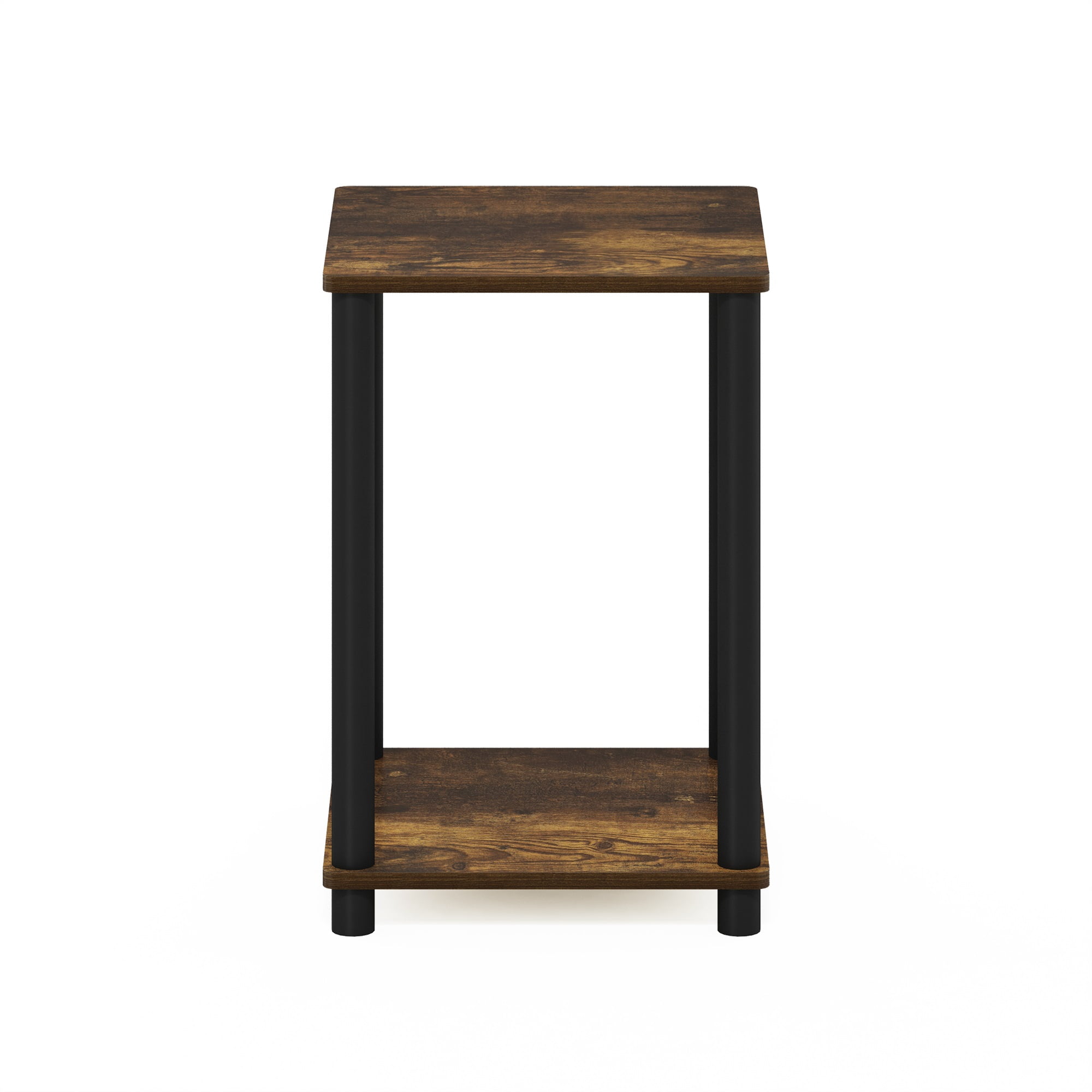 Furinno Turn-N-Tube Haydn End Table, Amber Pine/Black