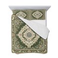 thumbnail image 7 of Green Boho King Size Down Alternative Comforter, Lightweight Comforter Quilt Bedding Set with Pillow Shams Chic Traditional Antique Geometric Rustic All Seasons Bed Comforter Duvet Insert 96"x106", 7 of 7