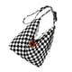 thumbnail image 3 of Bolso de mujer, bolso de tablero de ajedrez, bolsos de hombro casuales de lona, bolso de lona resistente y resistente, 3 of 8