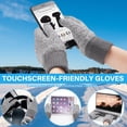 thumbnail image 4 of FZ FANTASTIC ZONE Women Winter Beanie Hats Touchscreen Gloves Neck Scarf Warmer Set Cable Knit Slouchy Skull Cap with Fleece Lined, 4 of 5