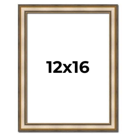 12x16 1.75" 'Prima" Silver Contemporary Wood Frame - Great for Posters, Photos, Art Prints, Mirror,
