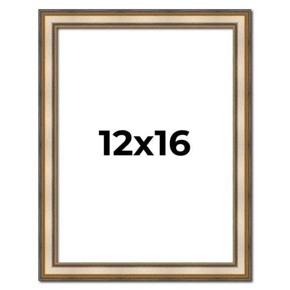 12x16 1.75" 'Prima" Silver Contemporary Wood Frame - Great for Posters, Photos, Art Prints, Mirror,