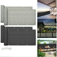 thumbnail image 1 of Balcony Shade Net Balcony Privacy Screen Cover Weather-Resistant Fence Attachments Windscreen for Outdoor Backyard Patio Grey, 1 of 9