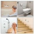 thumbnail image 6 of SHX Plastic Suction Cups Handle Bathroom Grab Bar, White, (2 Pack), 6 of 6