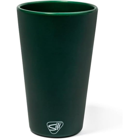 Silipint Silicone 16 oz Classic Color Pint Glass, Forest Green