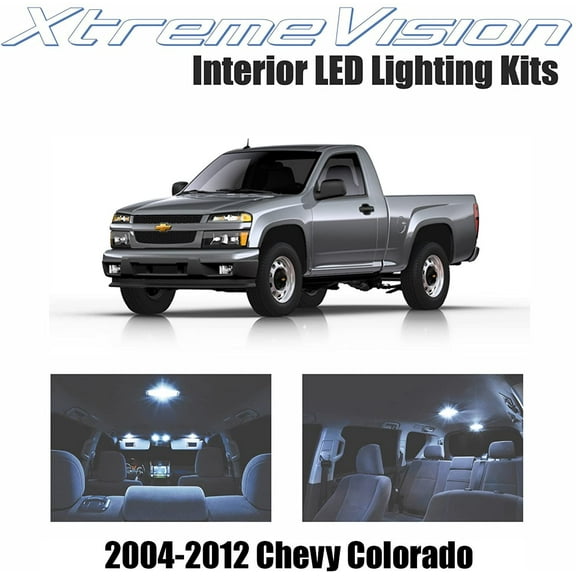 Xtremevision Interior LED for Chevrolet Colorado 2004-2012 5 Pieces Cool White Interior LED Kit Installation Tool