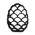 thumbnail image 5 of Dragon Scales Easter Egg Decor, Minimalist Line Art Sculpture Accent, 5 of 7