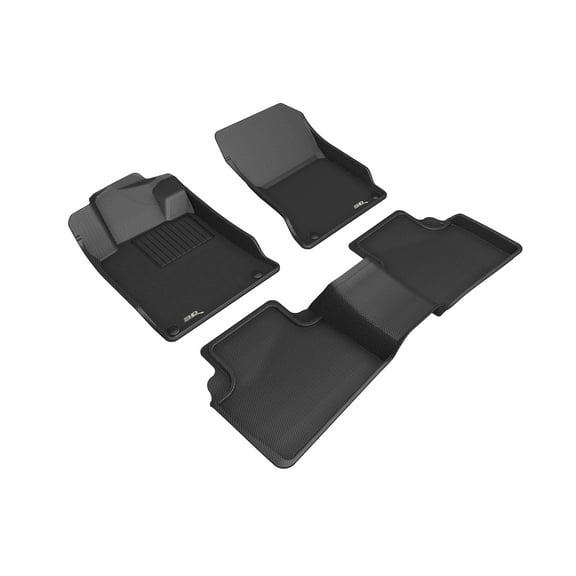 3D MAXpider Custom Fit Kagu Floor Mat (Black) Compatible with Nissan Altima 2019-2025 - Full Set