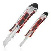 Orientools 2PCS Utility Knife Box Cutters Retractable, Heavy Duty Snap Knife, Rust-Proof Zinc Alloy