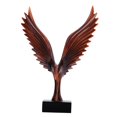 thumbnail image 4 of Escultura de estatua de ala extendida de resina BLESIY adorno Feng Shui para sala de estar rojo estatua del pensador, 4 of 8