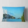 thumbnail image 2 of Designart St John Bay Panoramic View - Seashore Throw Pillow - 12x20, 2 of 5