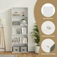 thumbnail image 5 of Yardi Yard 5-Shelf Storage Bookcase Modern Multi-Functional Display Cabinet-White, Tall Bookshelf, Bookshelf for Living Room, Home Office, Bedroom, Balcony, 5 of 6