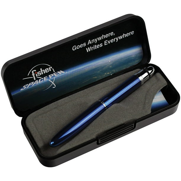 Fisher Space Pen(BG1S) Bullet Grip Blue Lacquer Space Pen w/Conductive Stylus