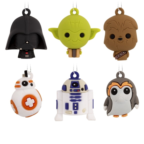 Hallmark Ornaments (Star Wars Characters Miniature, Set of 6)