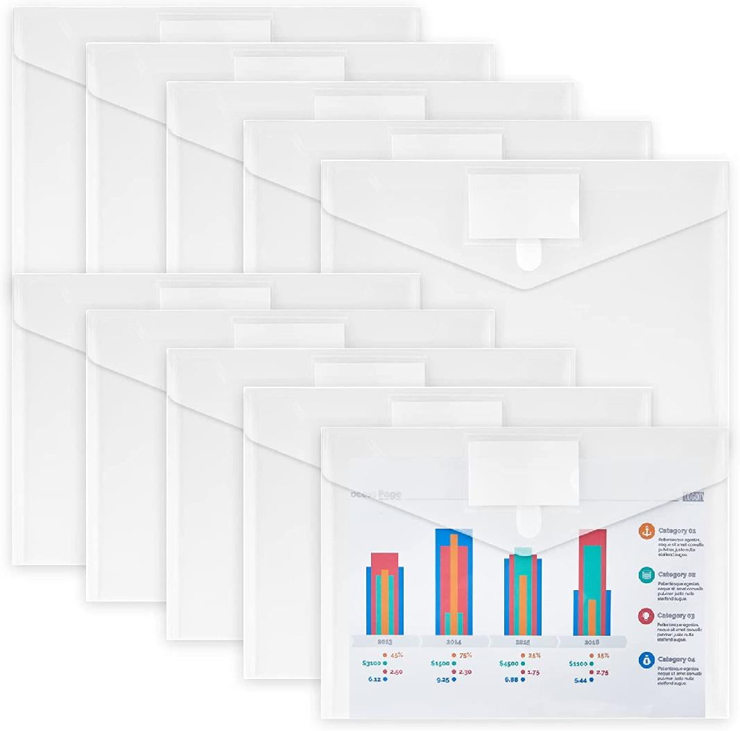 Plastic Envelopes Poly Envelopes, Plastic File Envelopes with Label