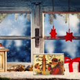 thumbnail image 5 of Percha navideña de madera Farfi, placa de pared de Navidad rectangular exquisita y práctica clásica para la familia, 5 of 5