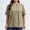 Khaki women plus size v neck tops a1, variant on MORESEC Women Plus Size V Neck Short Sleeve Button Down Tops Dressy Casual Blouses Loose Fit Tee Shirts for Summer Holiday Vacation Clothes, Yellow 2XL