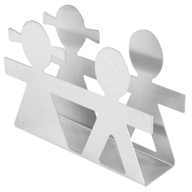 Peahefy Stainless Steel Napkin Holder Modern Serviette Holder Rack Table Decor Lover Style, Napkin Rack, Serviette Rack
