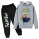 thumbnail image 3 of Conjunto de sudadera y pantalones con estampado de Mbappé para niños, primavera y otoño, ropa deportiva de 2 piezas para niños y niñas, ropa para niños, 3 of 5