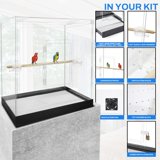 Photo inspiration: Visual Reference: Pennzoni Extra Large Bird Cage For Macaws Parrots Crystal Clear