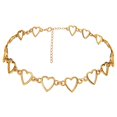 thumbnail image 1 of Gold Necklace - Simple Geometric Circle Necklace Statement, 1 of 5