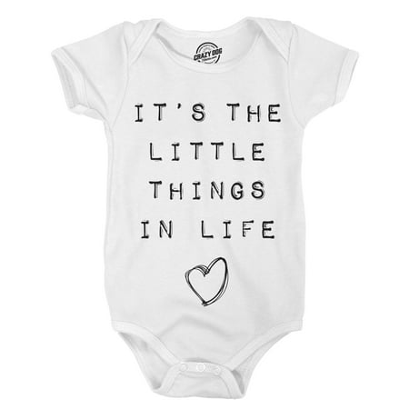 Romper  Its the Little Things Funny Baby Clothes Undershirts with