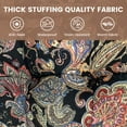 thumbnail image 5 of Topchances Outdoor Chaise Lounge Chair Cushion 70.87"L x 19.69"W Water Resistant Chaise Cushion with Ties for Outdoor Furniture, Pool Lounge Chair Cushions, Black Patterns, 5 of 10