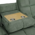 thumbnail image 5 of Golden Furniture Green Corduroy 3-Piece Living Room Manual Recliner Sofa Set, 5 of 5