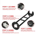 thumbnail image 3 of mtvxesu Multifunctional Sink Wrench Tool, 360° Rotating Socket Head Basin Faucet Wrench, Faucet Tools Under Sink Wrench Faucet Tool for Tight Spaces Kitchen Bathroom Portable Installation Tool, 3 of 10
