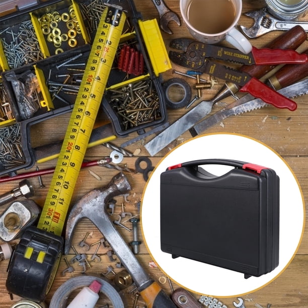 unbranded Organizador De Herramientas Plástico Negro Compacto Y Portátil Con Fácil Y Alta Capacidad