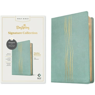 NLT Thinline Reference Bible, Filament Enabled (Leatherlike, Sage, Red Letter), (Hardcover)