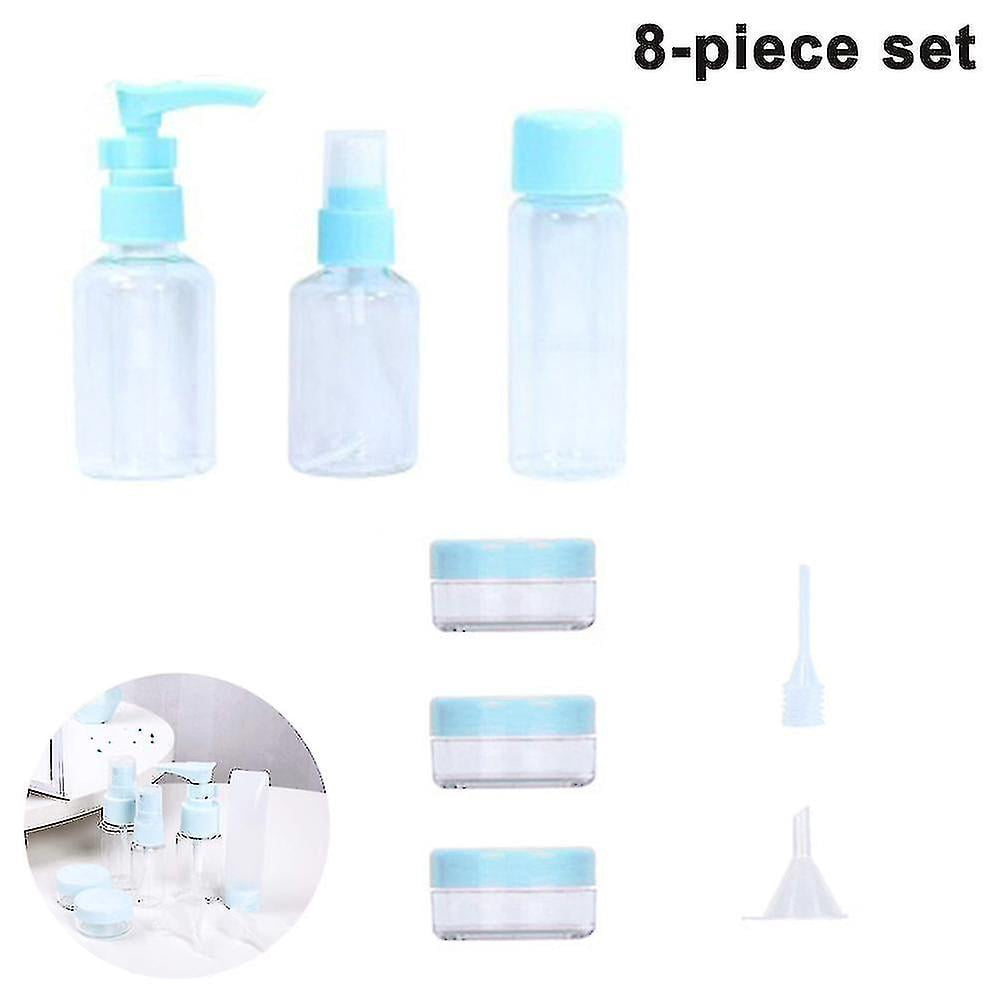 11 Pcs Flacon Voyage, Kit Voyage Accessoires 30/50/60/80 ML, Flacon Voyage Avion pour Remplir Les Articles De Toilette, Shampoing avec Distributeur à Pompe,Vaporisateur Transparent,Petit Pot De CrèMe
