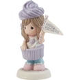 thumbnail image 3 of Precious Moments 216012 You‚Äôre The Icing On My Cupcake Blonde Bisque Porcelain Figurine , White, 3 of 4