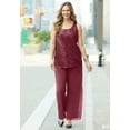 thumbnail image 5 of Catherines Women's Plus Size 3-Piece Sequin Tank Pant Suit, 5 of 5