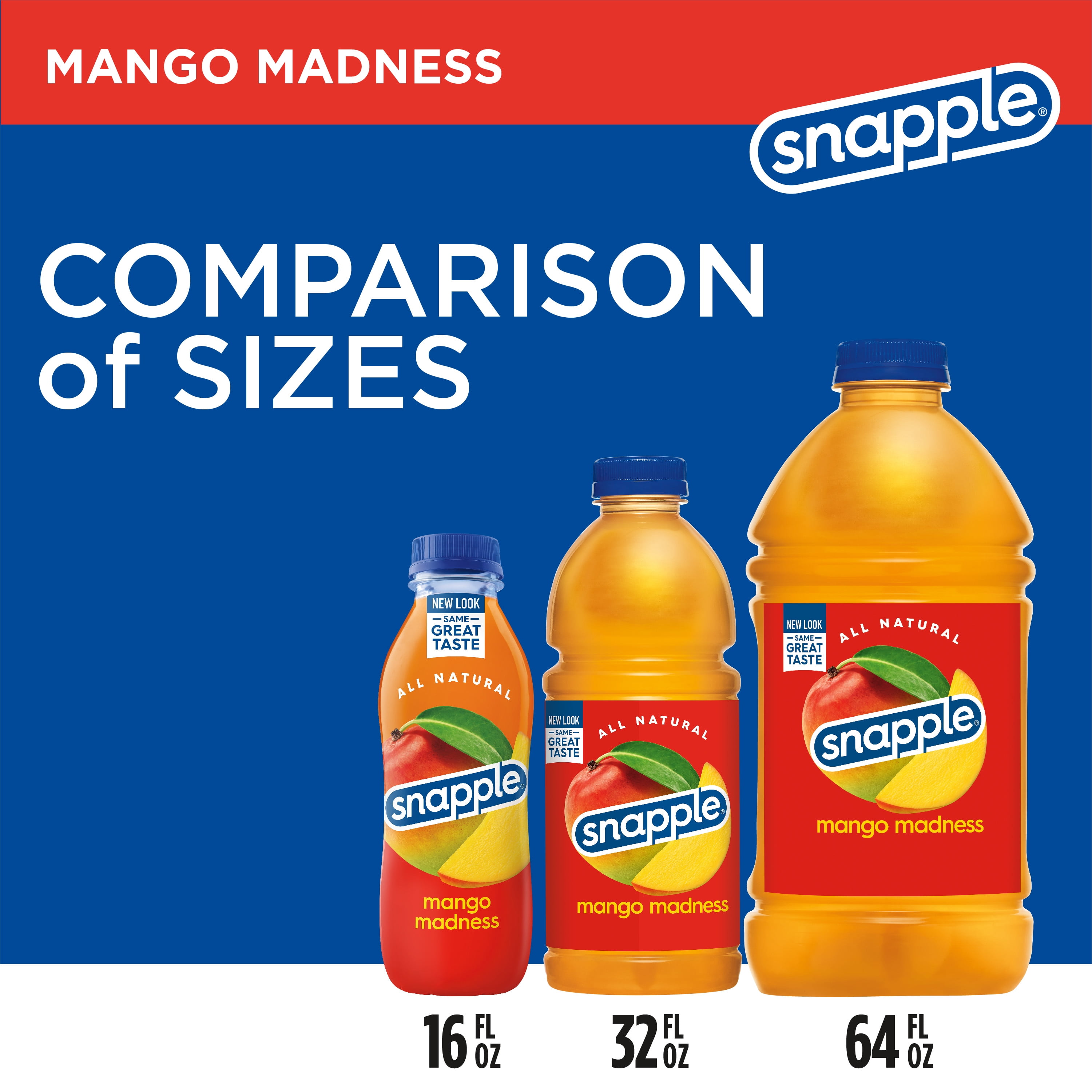 Snapple Mango Madness Juice Drink, 64 fl oz, Bottle