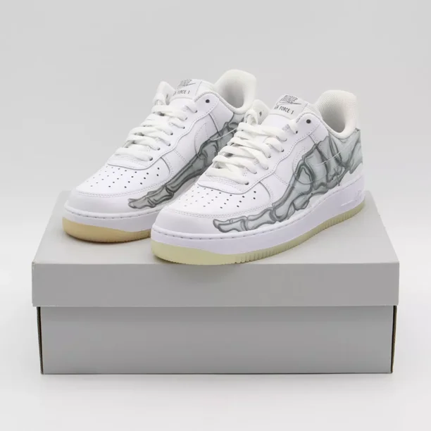 BQ7541-100 Ni&ke Air Force 1 Low White Skeleton (Men's)