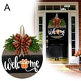 thumbnail image 3 of Halloween Wood Fall Wreaths for Front Door Decoration, Welcome Signs, 3 of 8