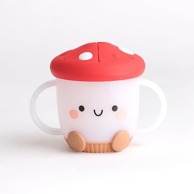 Taza para aperitivos Itzy Ritzy para niños pequeños, a prueba de derrames, 360 ml, con tapa de silicona