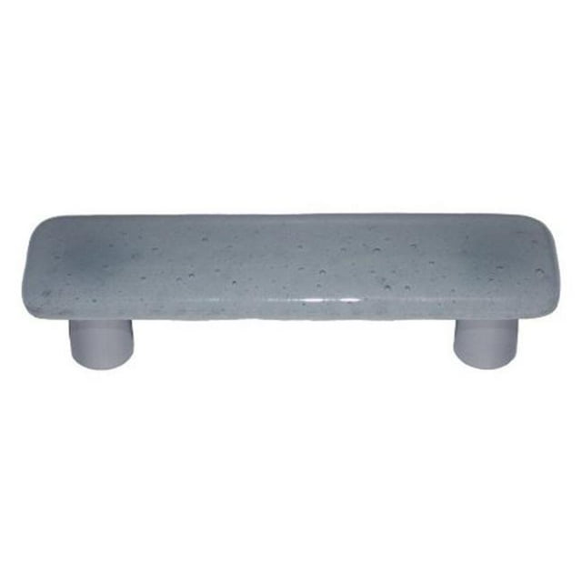 Hot Knobs HK9002-PB Aqua Glow Indigo Teinte Rectangle Verre Cabinet Pull - Noir Poste