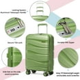 thumbnail image 2 of Joyway - 5-Piece Luggage Set PP Hardshell Spinner Suitcase with TSA Lock - (Expandable Carry-On 20 Inch) (24 Inch 28 Inch) for School, Travel, Weekend, 2 of 7