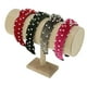 thumbnail image 5 of Accesorios para el cabello de terciopelo con perlas en nudo, 1 pieza, para mujeres, color verde, 5 of 5