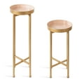 thumbnail image 3 of Kate and Laurel Celia Modern Side Table, Set of 2, Pink and Gold, Sophisticated End Tables for Storage and Display, 3 of 8